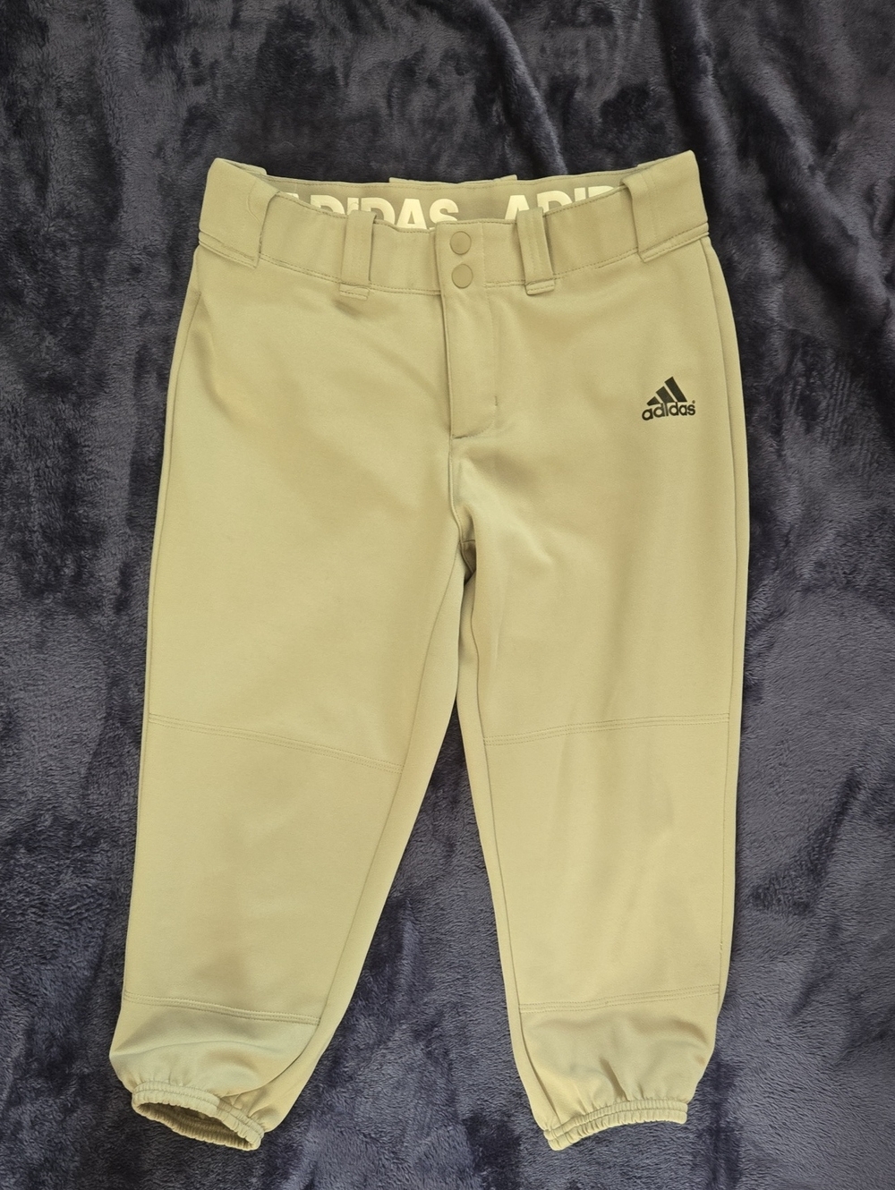 adidas Aeroready Boys Gray Baseball Pants Size M
